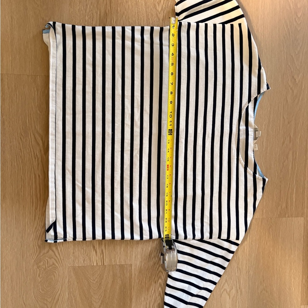 Boden Navy and White Striped Top - Picture 5 of 5